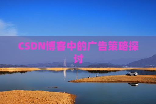 CSDN博客中的广告策略探讨