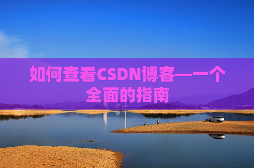如何查看CSDN博客—一个全面的指南